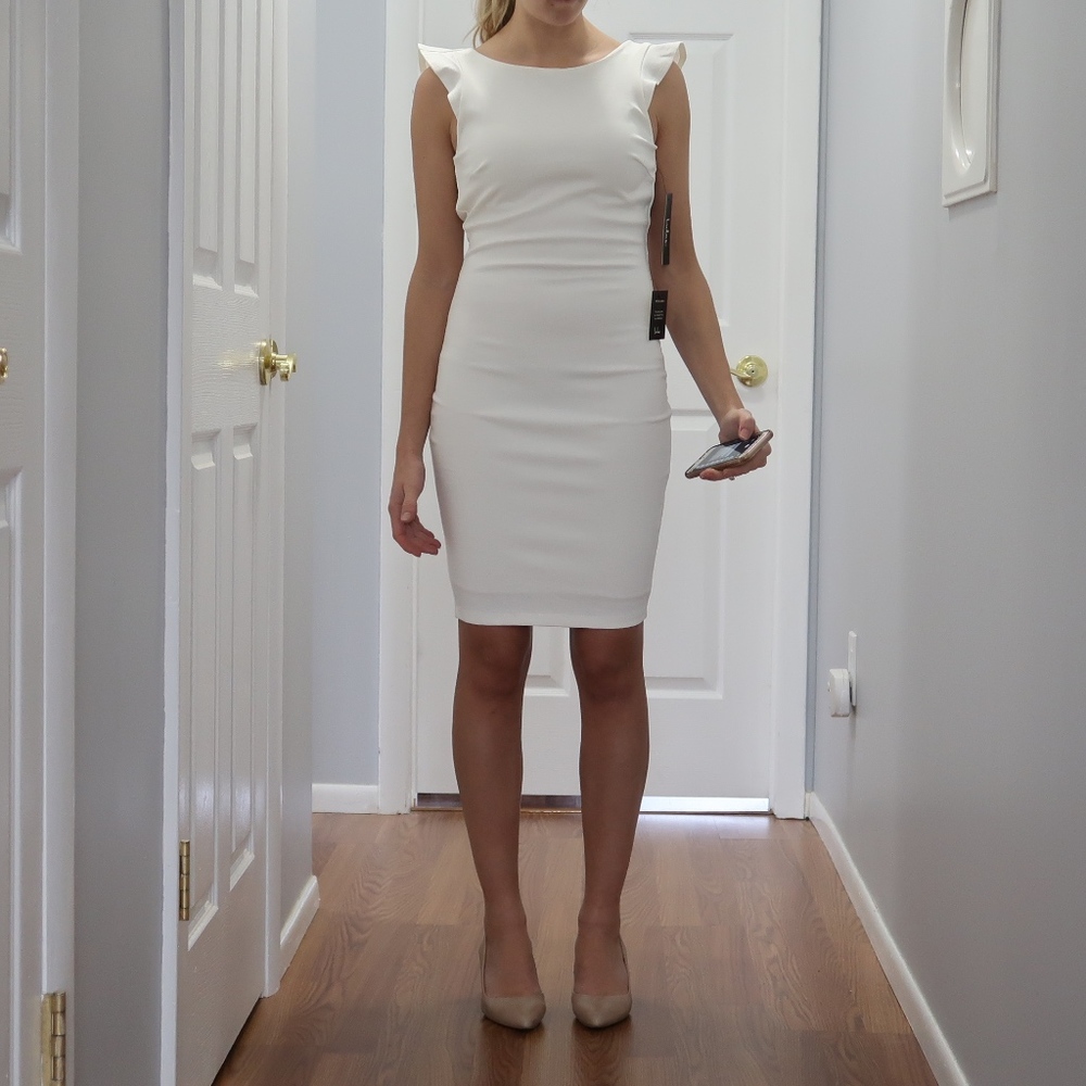 Brand New Lulus Ruffle Back Dress